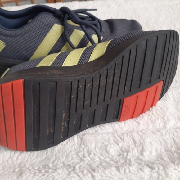 ADIDAS CLOUDFOAM RUNNING SNEAKERS BLUE/NEON TRAINERS 1Y3001-WOMENS SIZE 4.5 - Picture 6 of 7